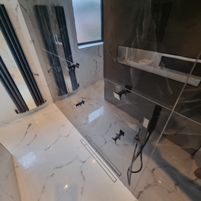 Professional wet room installation